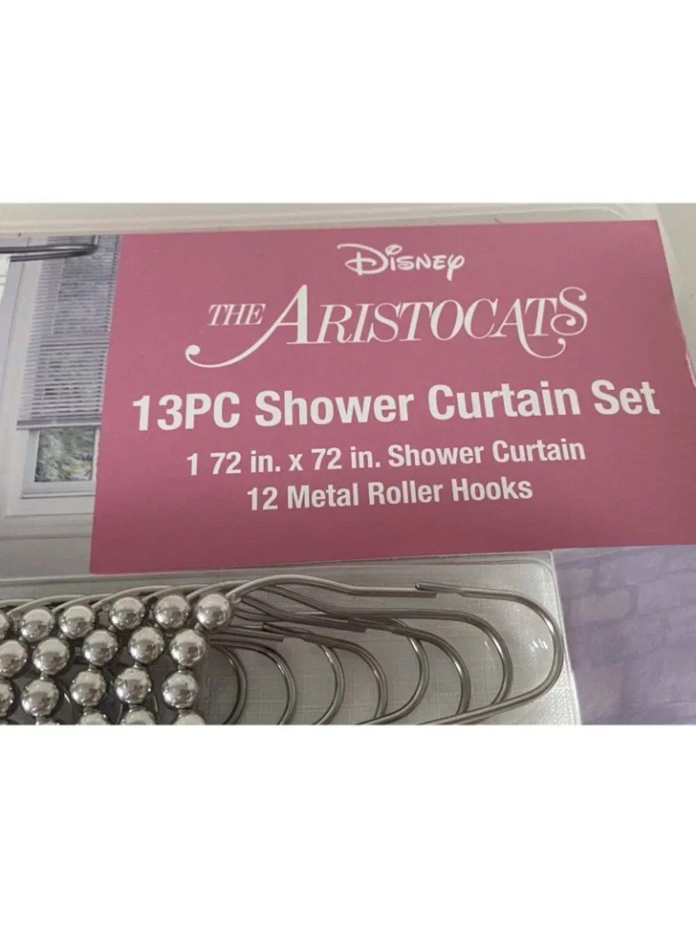 13 Pc Disney Marie Toulouse Berlioz Aristocats Kittens Shower Curtain Set NEW
